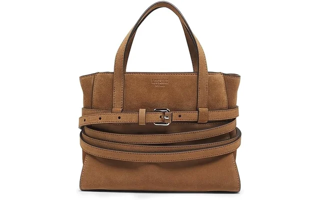 Moschino Tie Me Suede Carryall