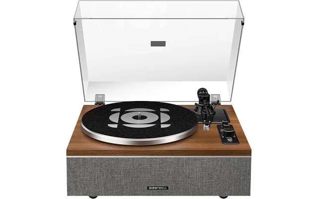 ONE-S Vinyl Record Player with Bluetooth Input/Output, All-in-One Vintage Turntable Built in Speaker