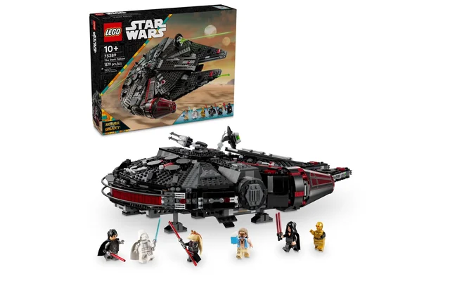 LEGO Star Wars The Dark Falcon Building Set, Star Wars Toy with 8 Minifigures, Birthday Gift for...