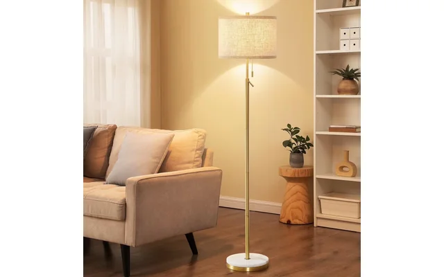 NATYSWAN Modern Floor Lamp for Living Room, Adjustable Height Standing Lamp with Marble Base Tall La
