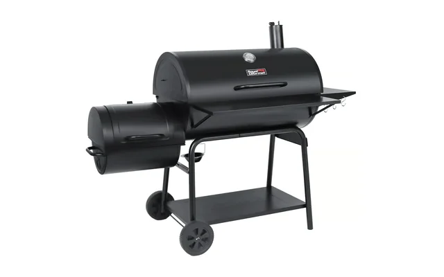 Royal Gourmet Deluxe 36-inch Charcoal Barrel Grill with Offset Smoker, Black