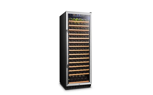 Lanbo 165 Bottle Built-in Black Single Zone Wine Cooler 24 inch